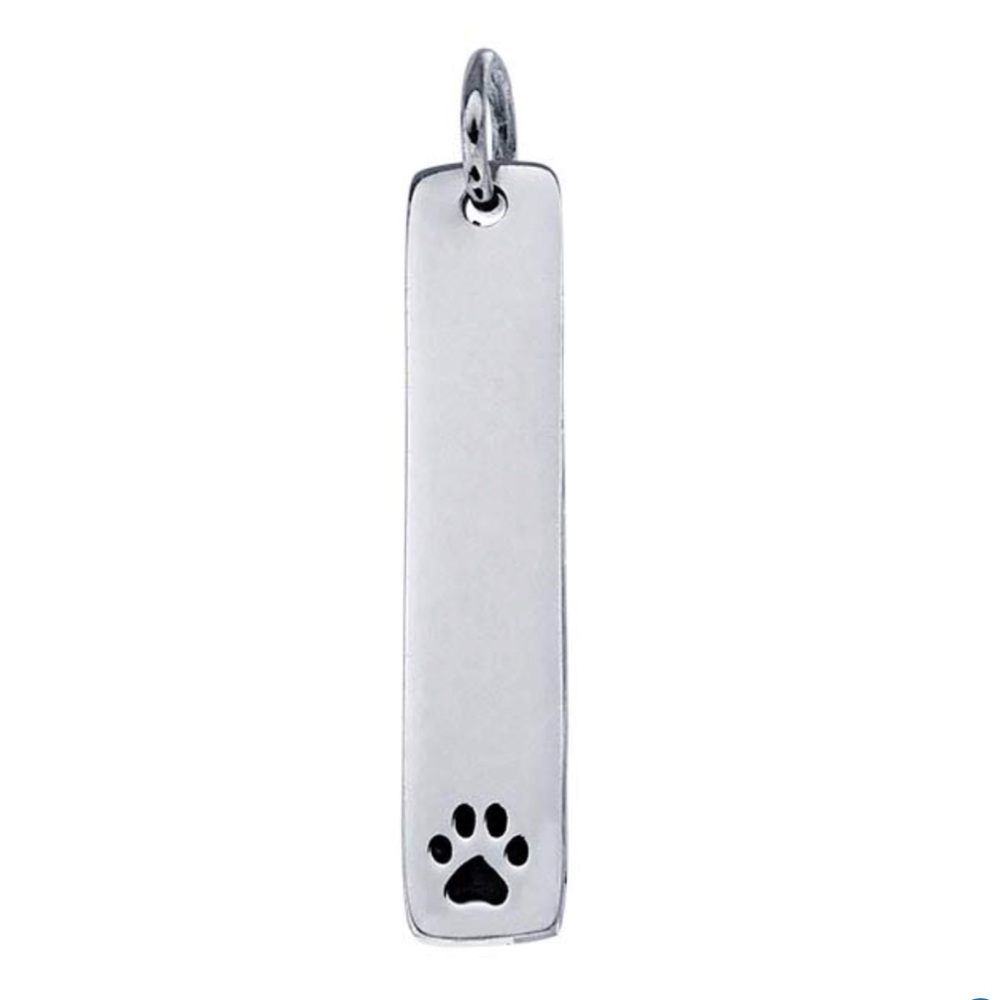 Sterling Silver Paw-Print Charm